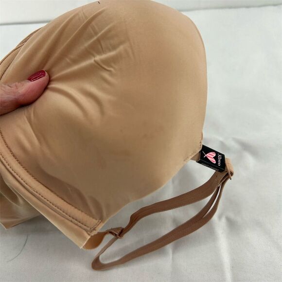 Victoria's Secret 32DDD Lined Demi Bra Beige Smooth Plunge  NWT Flaw - Picture 10 of 11